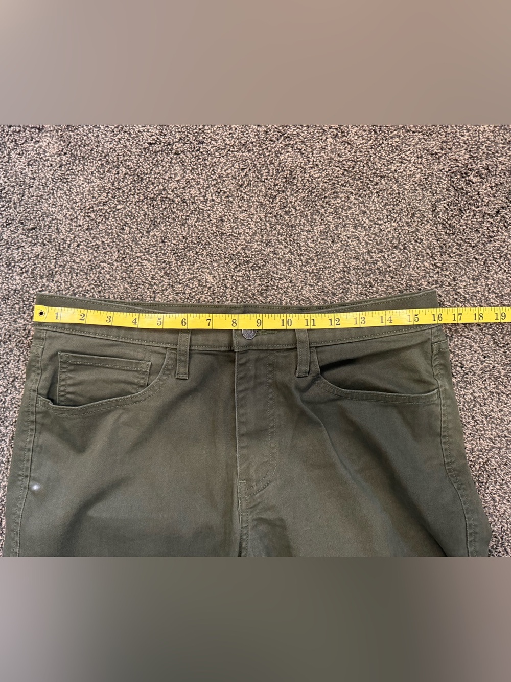 Dockers Men’s Olive Straight-Leg Pants Sz 32x32 (32x31) see pics small flaw/size - Picture 12 of 13